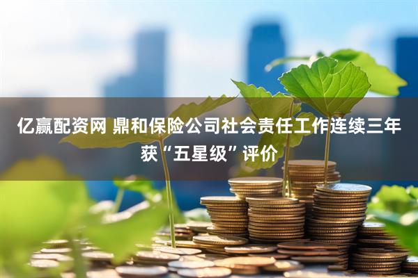 亿赢配资网 鼎和保险公司社会责任工作连续三年获“五星级”评价